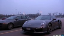 Porsche 991 Turbo S with Tubi Style Exhaust Launch Control Acceleration & Re