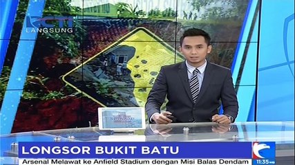 Dua Warga Tertimbun Longsor Batu