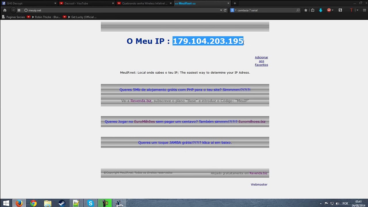 pegando senhas wifi