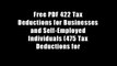 Free PDF 422 Tax Deductions for Businesses and Self-Employed Individuals (475 Tax Deductions for