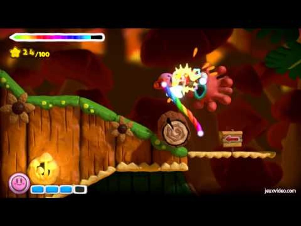 Vidéo test - Kirby et le pinceau arc-en-ciel, la Wii U s'offre un platformer mignon et coloré