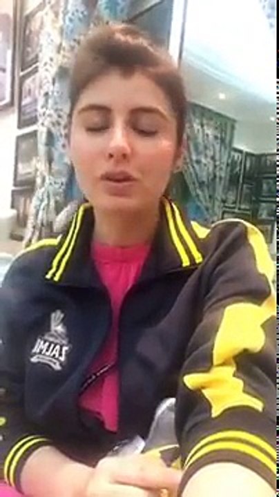 Najiba Faiz 2nd Video For Peshawar Zalmi Fans l 3 March 2017