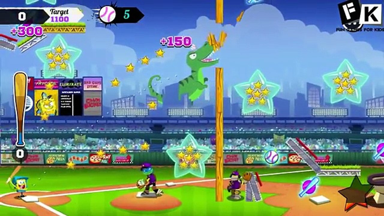Nick Baseball Stars - Nickelodeon Games - Full Game Episode For Kids