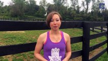 Woman Does Yoga On Horses' Back