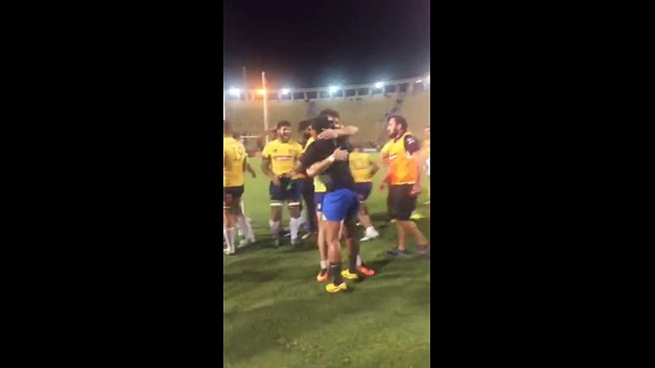 La joie des Brésiliens après leur victoire sur le Canada