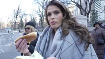 The 65th Miss Universe Iris Mittenaere Travels To New York For The Fist Time - Tastes NY Hotdog
