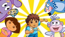 DORA THE EXPLORER, DIEGO, BOOTS, SWIPPER, | Daddy Finger Nursery Rhyme Song #Animation