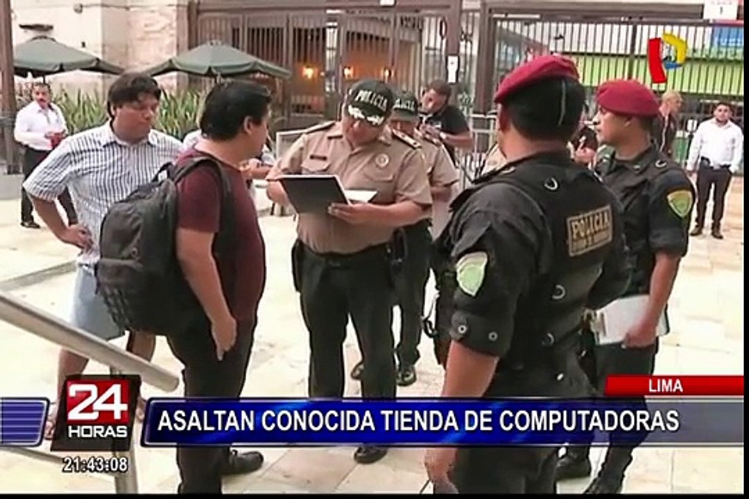 Centro Cívico: delincuentes roban más de 15 mil soles de tienda
