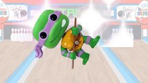 La pata de la Patrulla TMNT Tortugas Limo Bolos Aprender los Colores de Juguete Sorpresas a los Niños la Diversión de Video