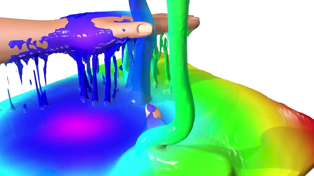 Slime for Kids - Learn Colors Collection 3D for Children Toddlers with Rainbow Slime Surprise Eggs