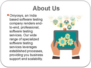 Top Software Testing service Provider in India - Oniyosys