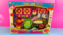 Learn Names of Fruits and Vegetables with toy velcro cutting food & Masha and the Bear