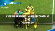 J20 : CS Sedan Ardennes - Marseille Consolat (0-2), le résumé