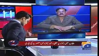 KP Minister Mushtaq Ahmed Ghani Short Talk On Geo News Aaj Shahzeb Khanzada Kay Sath