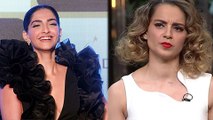 Sonam Kapoor LAUGHS At Kangana Ranaut NEPOTISM Comment
