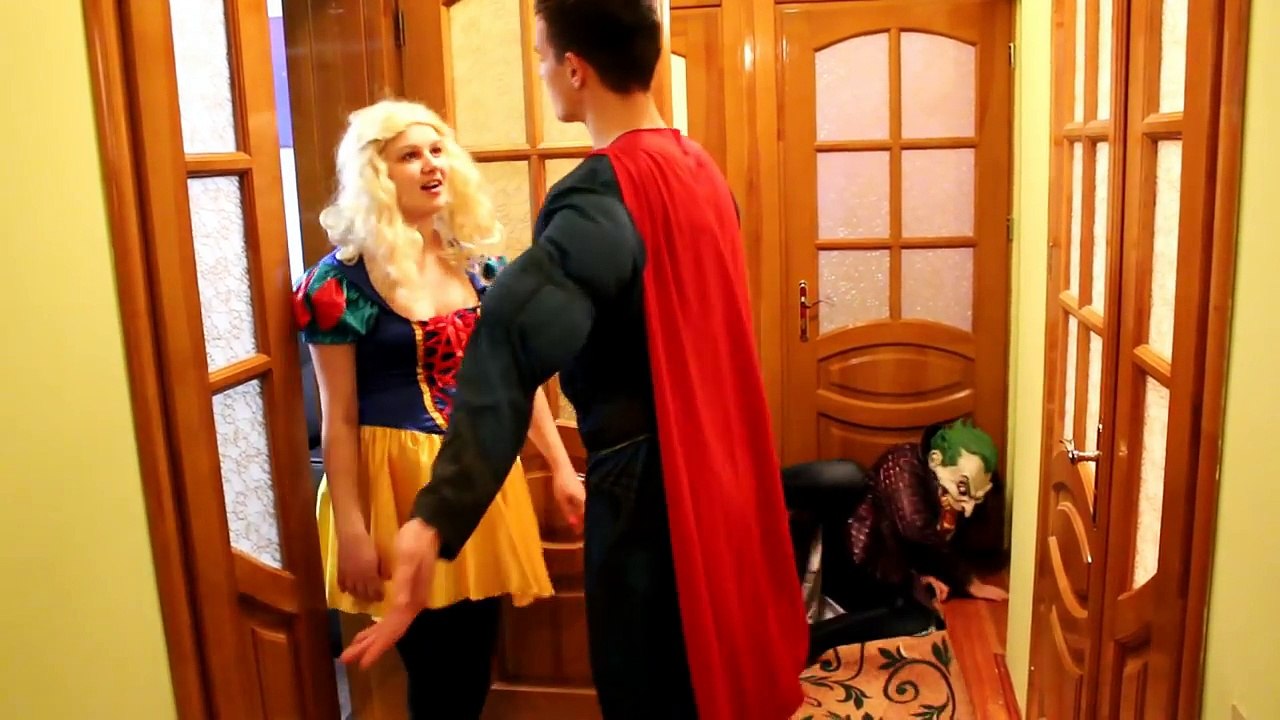 Spiderman Kiss Maleficent. Princess Rapunzel weeps! - Funny Superhero Movie in Real Life :