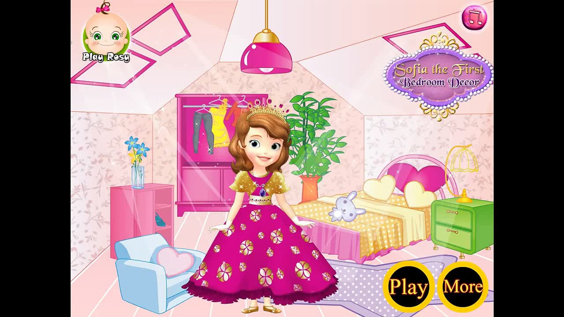 Princess Sofia The First Bedroom Decor Best Girls Games