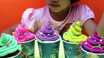 PLAY Doh Cake Surprise Toys Frozen Plastilina - Ice cream play-doh disney frozen world