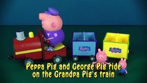 Peppa Pig Riding Grandpa Train - El Tren del Abuelo - Trenecito Del Abuelo Nickelodeon Pla