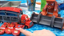 Color Changers Disney Pixar Cars go swimming in a pool!