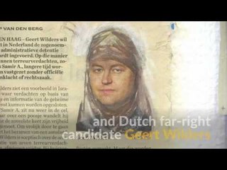 Trump and Wilders don headscarves in Amsterdam exhibition