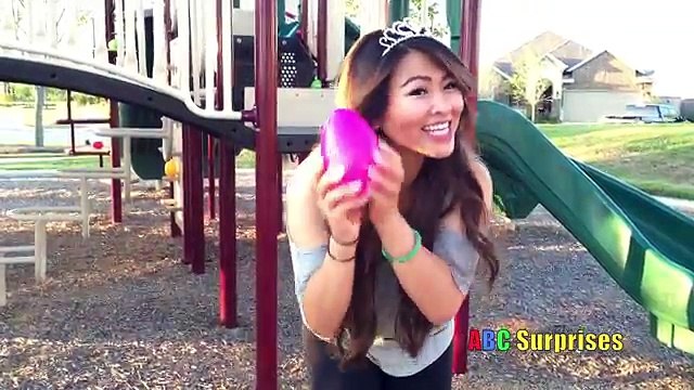 Outdoor Park Egg Hunt Princess T Vs Olaf Sarafi Animals Minion Treasure Chocolate Toy Egg Surprise
