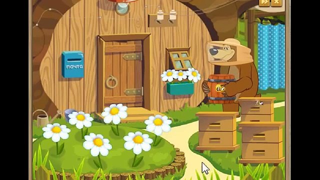 НОВЫЕ приключения в игре Маша и Медведь, серия Мед для мишки лецплей
