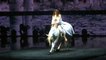 Shania Twain fait son entrée au concert de Las Vegas à dos de cheval, elle fait le show avec la complicité de ce dernier