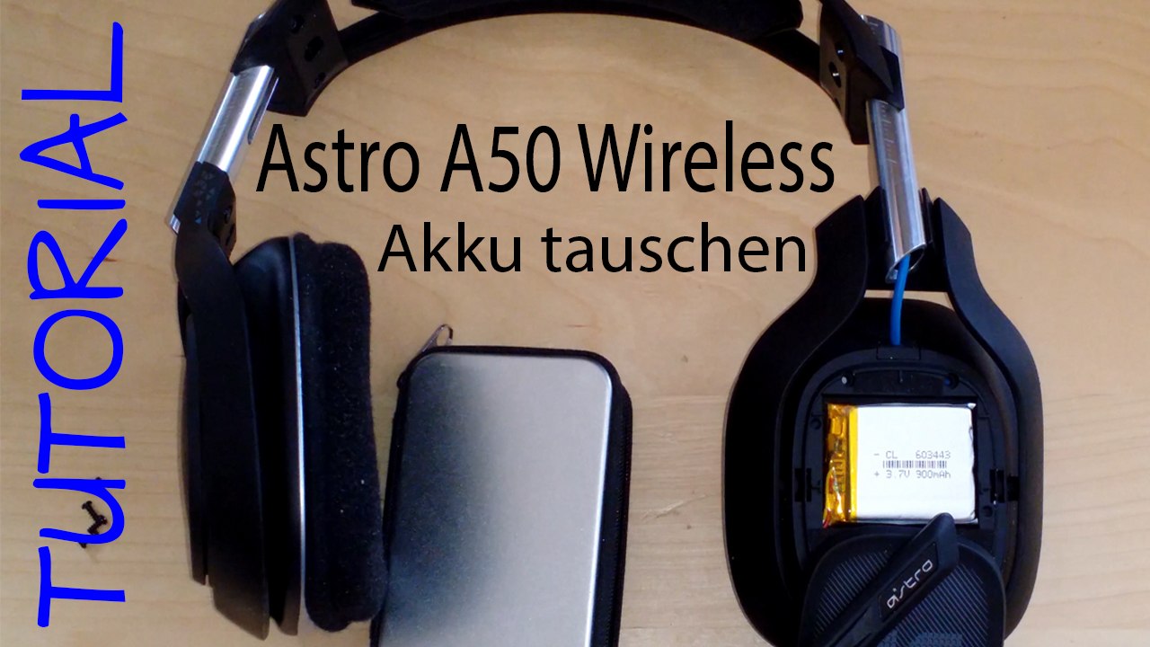 [TUT] Astro A50 Wireless Headset Akku tauschen [4K | DE]