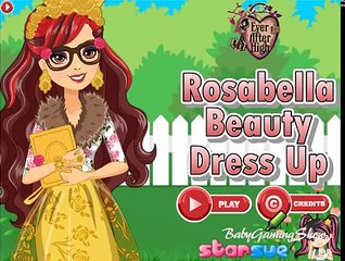 Ever After High Rosabella Beauty Dress Up Game