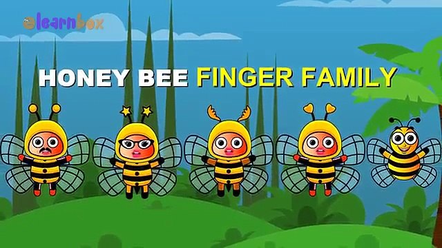 La miel de la Abeja de dibujos animados Animación Canto Dedo de la Familia de canciones infantiles para Niños de Preescolar