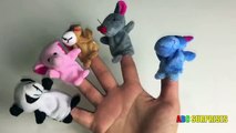 HUEVOS SORPRESA a APRENDER A DELETREAR ANIMALES Marionetas de Dedo Juguetes para los Niños
