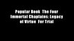 Popular Book  The Four Immortal Chaplains: Legacy of Virtue  For Trial