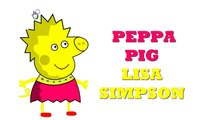 PEPPA PIG LOS SIMPSON CON HOMERO, BART, LISA Y MARGE