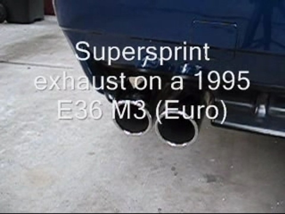 Stock vs Supersprint BMW E36 M3
