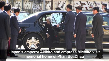 Japan's royals visit home of Vietnamese nationalist