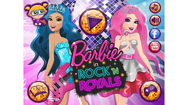 NEW Игры для детей—Disney Принцесса Рок-н-ролл Эльза и Анна—Мультик Онлайн Видео Игры для