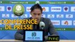 Conférence de presse Clermont Foot - Stade Lavallois (1-1) : Corinne DIACRE (CF63) - Marco SIMONE (LAVAL) - 2016/2017