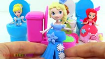 NEW Disney Princess Toilet Potty Slime Surprise Toys Fart Frozen Elsa Minions Peppa Pig Learn Colors