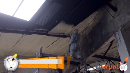 Gürpol Sprey Poliüretan fabrika çatı yalıtımı uygulaması