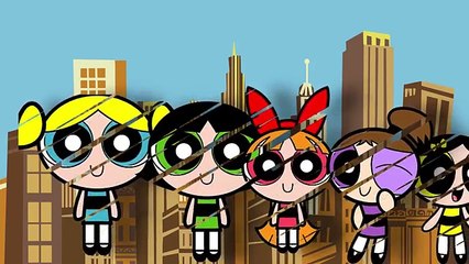 The Powerpuff Girls Cartoon Finger Family Nursery Rhyme