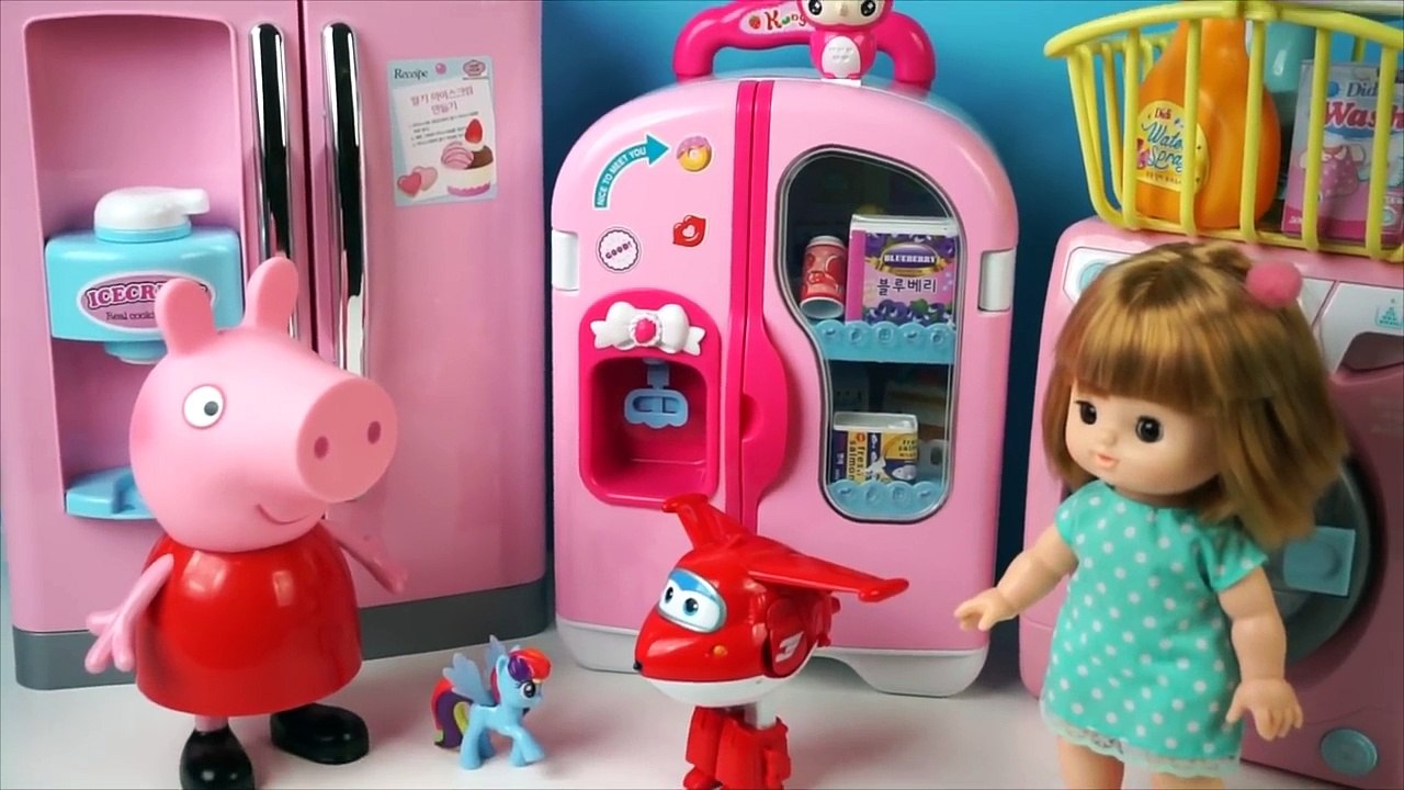 Washing Machine Toy for Baby Doll,Peppa Pig Toy Refrigerator New Episodes