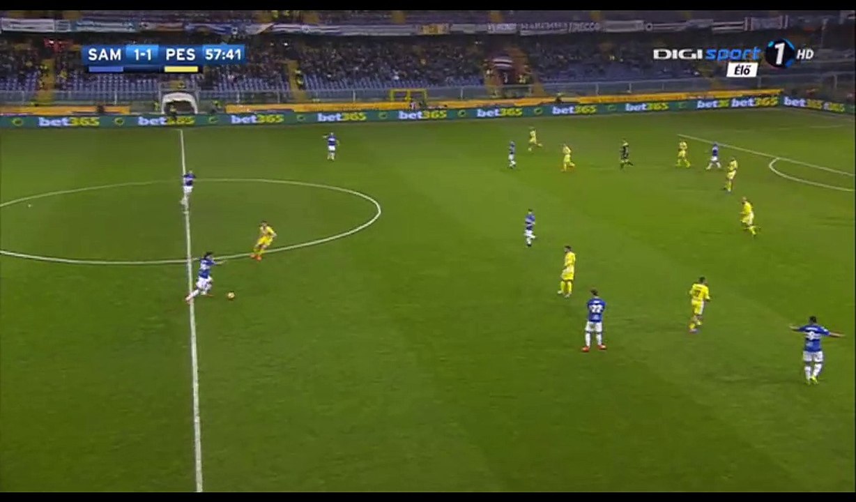 Fabio Quagliarella Goal HD - Sampdoria 2-1 Pescara - 04.03.2017