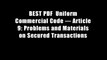 BEST PDF  Uniform Commercial Code ? Article 9: Problems and Materials on Secured Transactions