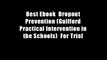 Best Ebook  Dropout Prevention (Guilford Practical Intervention in the Schools)  For Trial