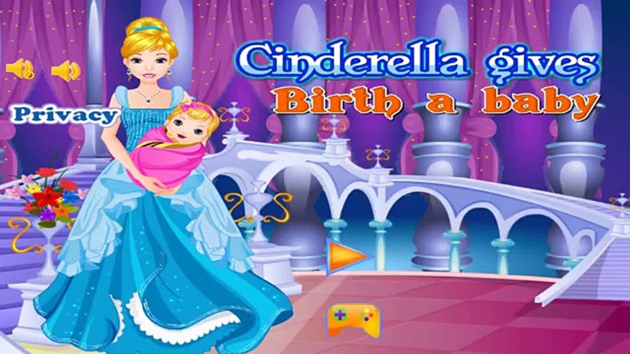 Disney Princess Games - Cinderella Gives Birth to Twins - Disney Cartoon Games For Girls A