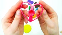 Играть и изучать цвета с пластилина смайлик сердце формы творчества для детей
