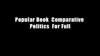 Popular Book  Comparative Politics  For Full