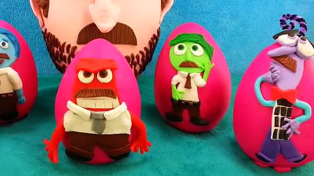 Disney Pixar Inside Out Play-Doh Surprise Eggs Rileys Dad & His Emotions