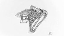 Inel argint Fancy Glamour cu cristale din zirconii Cod TRSR159